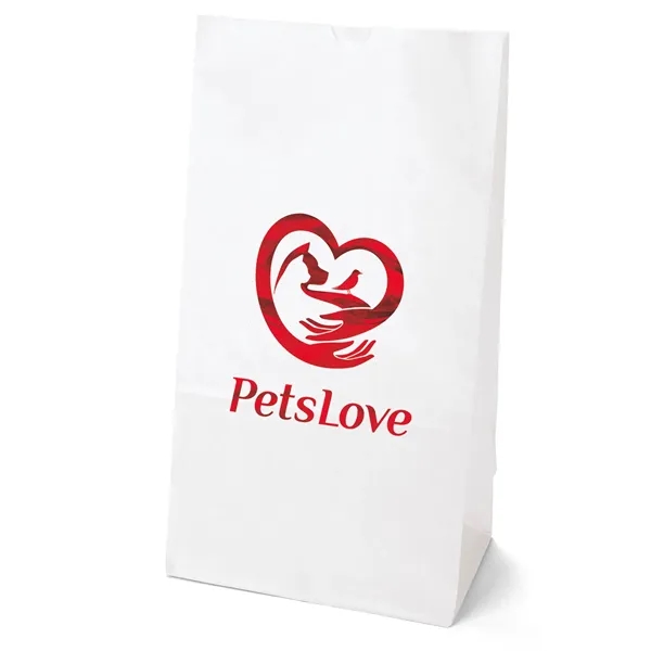 20# paper bag with serrated cut top and gusset... from ASI 37940 Bag Makers Inc