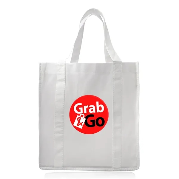 Grocery square tote bag, super strong 80 GSM material, 13" w... from ASI 39552 BEL Promo
