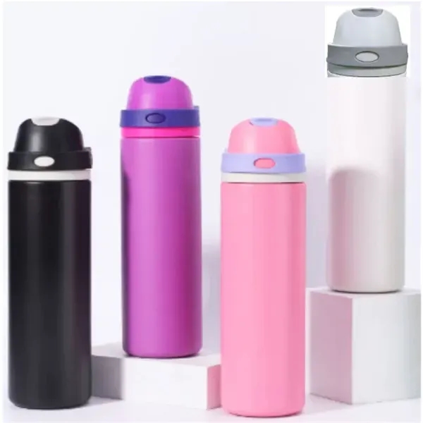 32 Oz. Stainless steel vacuum bottle with twist-on lid/spout... from ASI 36988 Artek USA Inc