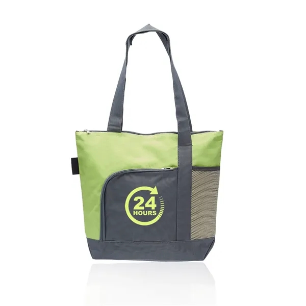 Durable 600 Denier polyester canvas tote bag, 16.5" x 14.5" with... from ASI 39552 BEL Promo