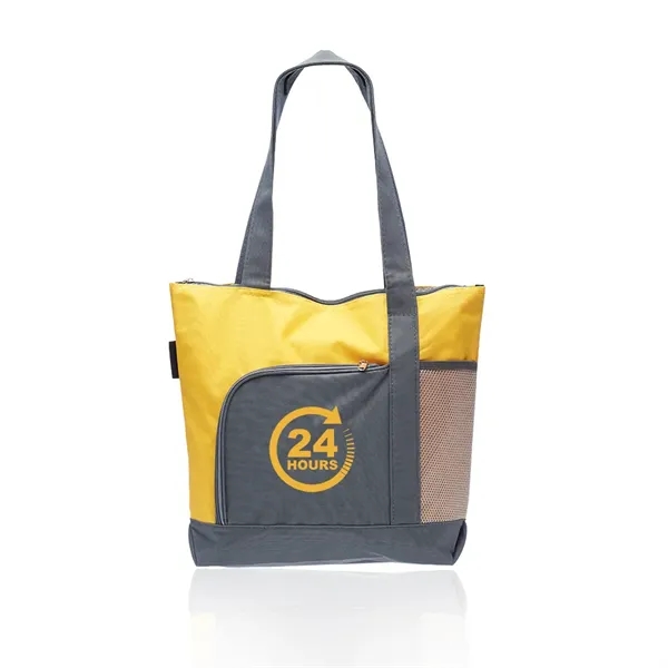 Durable 600 Denier polyester canvas tote bag, 16.5" x 14.5" with... from ASI 39552 BEL Promo