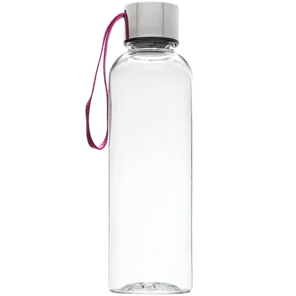 17 oz. BPA free, clear plastic water bottle with black strap... from ASI 39552 BEL Promo