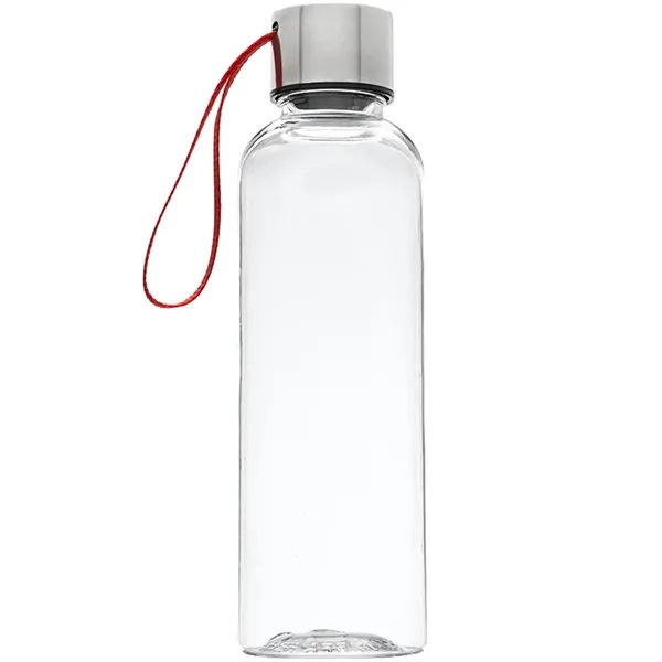 17 oz. BPA free, clear plastic water bottle with black strap... from ASI 39552 BEL Promo