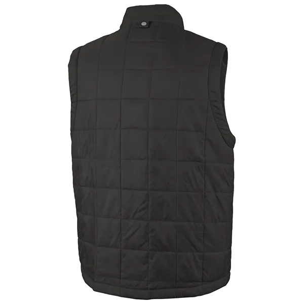 Quilted vest for men with a 100% dobby polyester shell made... from ASI 44620 Charles River Apparel