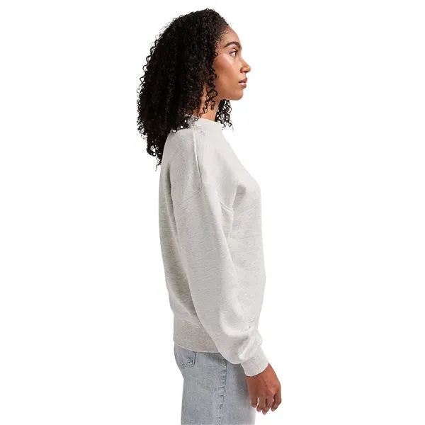 Cotton and recycled polyester mock-neck sweatshirt with relaxed fit, ribbed trim,... from ASI 44620 Charles River Apparel