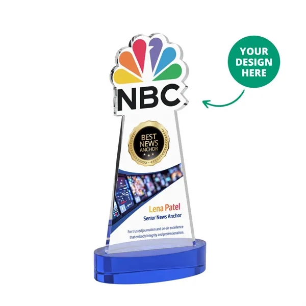 Custom VividPrint™ Award on Alberton Base - Blue (via Ocean)... from ASI 84592 St Regis Group / St Regis