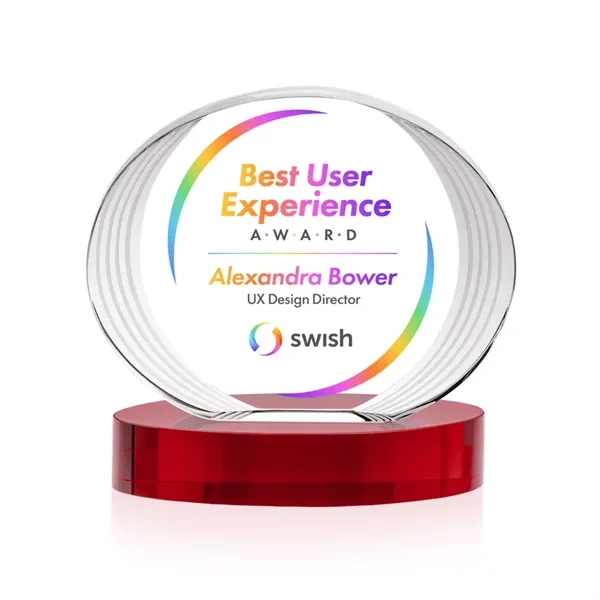 Sheraton VividPrint™ Award on Base - Red... from ASI 84592 St Regis Group / St Regis