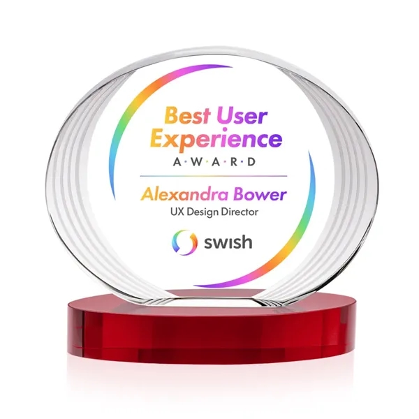 Sheraton VividPrint™ Award on Base - Red... from ASI 84592 St Regis Group / St Regis