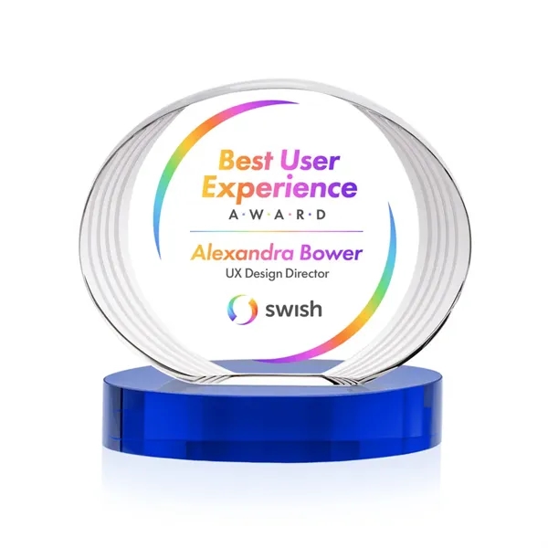 Sheraton VividPrint™ Award on Base - Blue... from ASI 84592 St Regis Group / St Regis