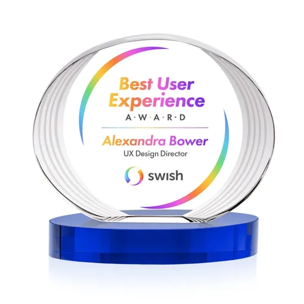 Sheraton VividPrint™ Award on Base - Blue... from ASI 84592 St Regis Group / St Regis