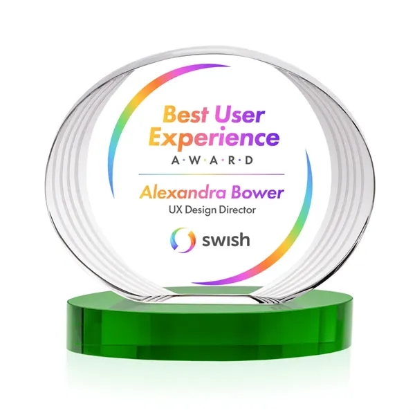 Sheraton VividPrint™ Award on Base - Green... from ASI 84592 St Regis Group / St Regis