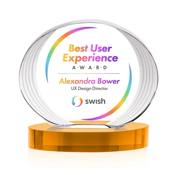 Sheraton VividPrint™ Award on Base - Amber... from ASI 84592 St Regis Group / St Regis