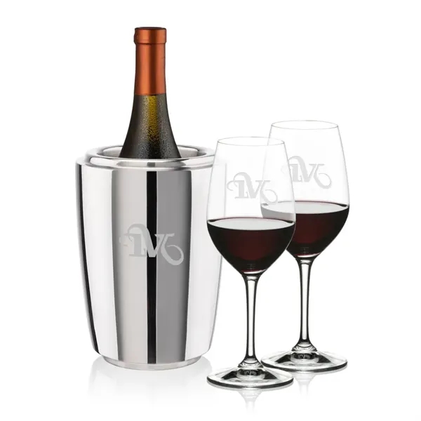 The Pescara Wine Cooler & Wine Glass Set is a refined... from ASI 84592 St Regis Group