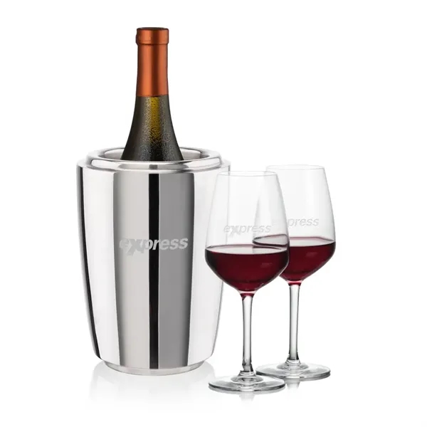 The Pescara Wine Cooler & Wine Glass Set is a refined... from ASI 84592 St Regis Group