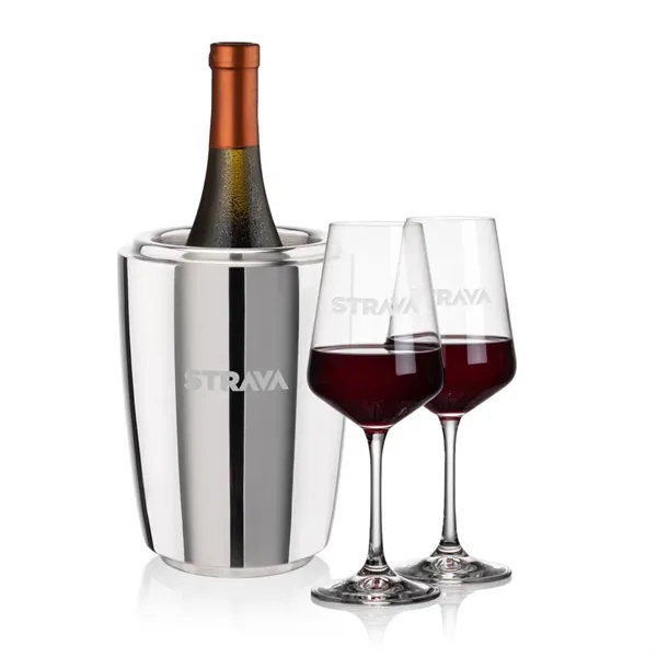 The Pescara Wine Cooler & Wine Glass Set is a refined... from ASI 84592 St Regis Group