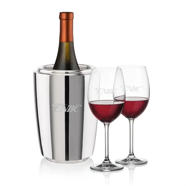 The Pescara Wine Cooler & Wine Glass Set is a refined... from ASI 84592 St Regis Group