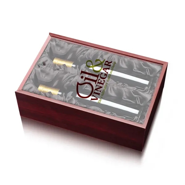The Archer Double Oil/Vinegar presentation box is made from premium rosewood... from ASI 84592 St Regis Group
