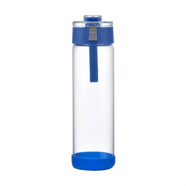 22oz glass travel bottle with locking lid, carry loop & non-slip... from ASI 41511 Brainchild USA Inc / BrainChild Gift Club