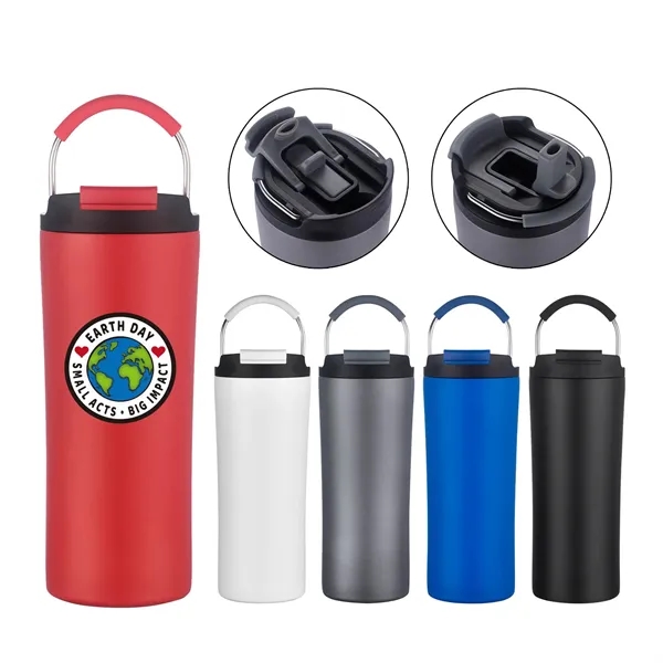 21oz dual-lid vacuum tumbler. Keeps hot 8h/cold 12h. Recycled stainless steel,... from ASI 41511 Brainchild USA Inc / BrainChild Gift Club