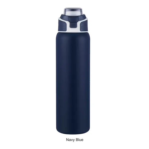 28oz vacuum insulated bottle. Keeps drinks hot 12h/cold 24h. 304 recycled... from ASI 41511 Brainchild USA Inc / BrainChild Gift Club