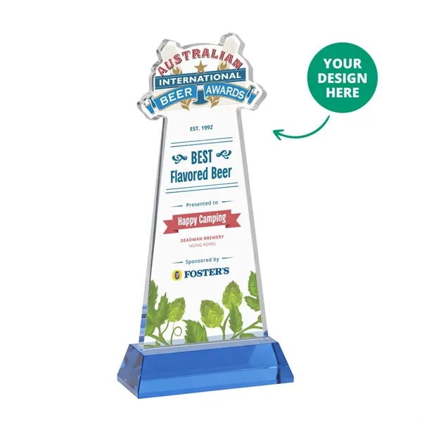 Custom VividPrint™ Award on Hartford Base - Sky Blue (via Air)... from ASI 84592 St Regis Group / St Regis