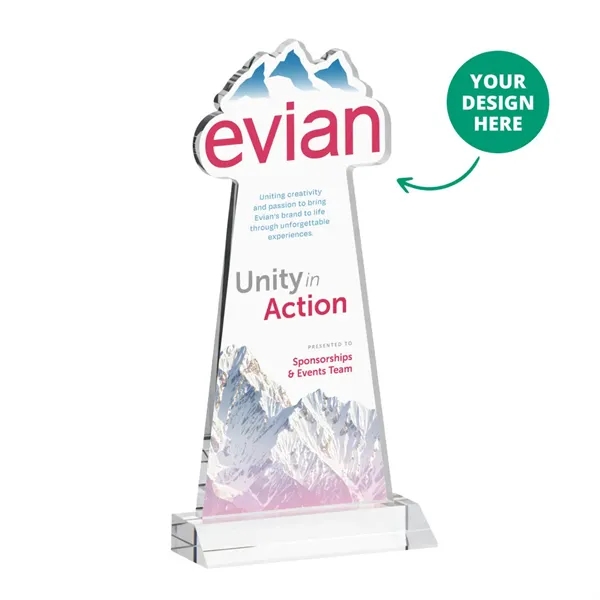 Custom VividPrint™ Award on Mitered Base - Clear (via Air)... from ASI 84592 St Regis Group / St Regis