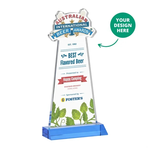 Custom VividPrint™ Award on Mitered Base - Sky Blue (via Air)... from ASI 84592 St Regis Group / St Regis