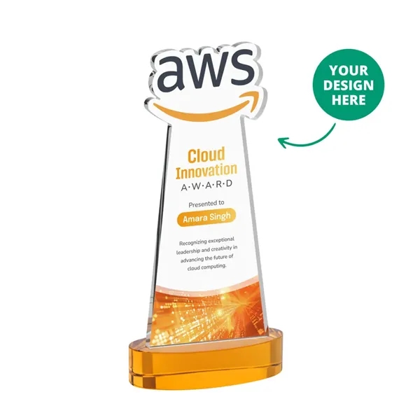 Custom VividPrint™ Award on Alberton Base - Amber (via Ocean)... from ASI 84592 St Regis Group / St Regis