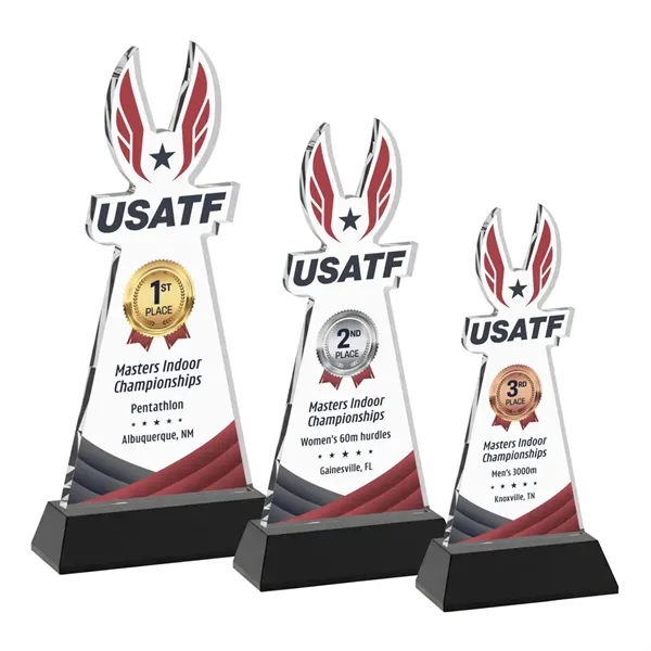 Custom VividPrint™ Award on Hartford Base - Black (via Ocean)... from ASI 84592 St Regis Group / St Regis