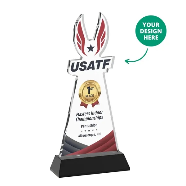 Custom VividPrint™ Award on Hartford Base - Black (via Ocean)... from ASI 84592 St Regis Group / St Regis