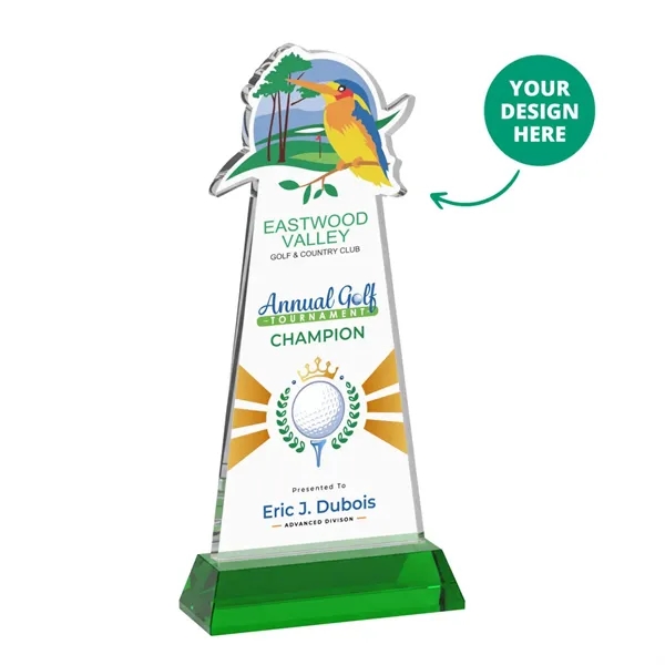 Custom VividPrint™ Award on Hartford Base - Green (via Ocean)... from ASI 84592 St Regis Group / St Regis