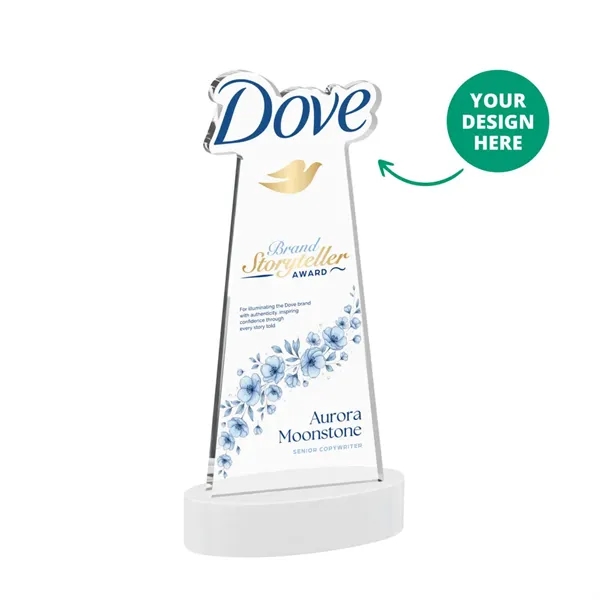 Custom VividPrint™ Award on Alberton Base - White (via Ocean)... from ASI 84592 St Regis Group / St Regis