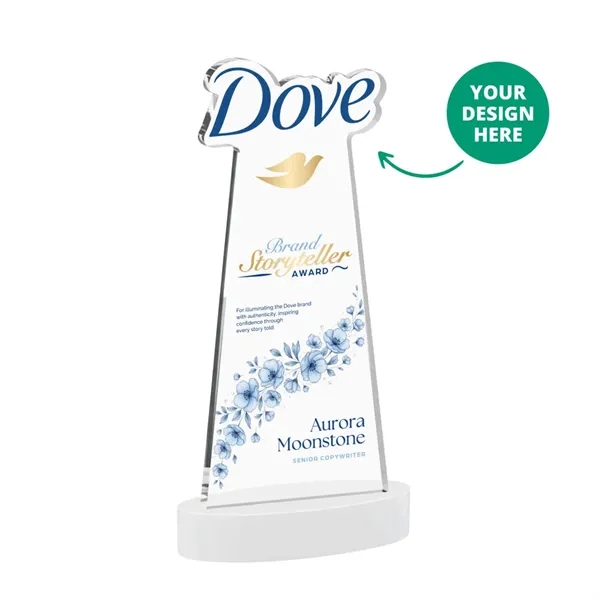 Custom VividPrint™ Award on Alberton Base - White (via Ocean)... from ASI 84592 St Regis Group / St Regis