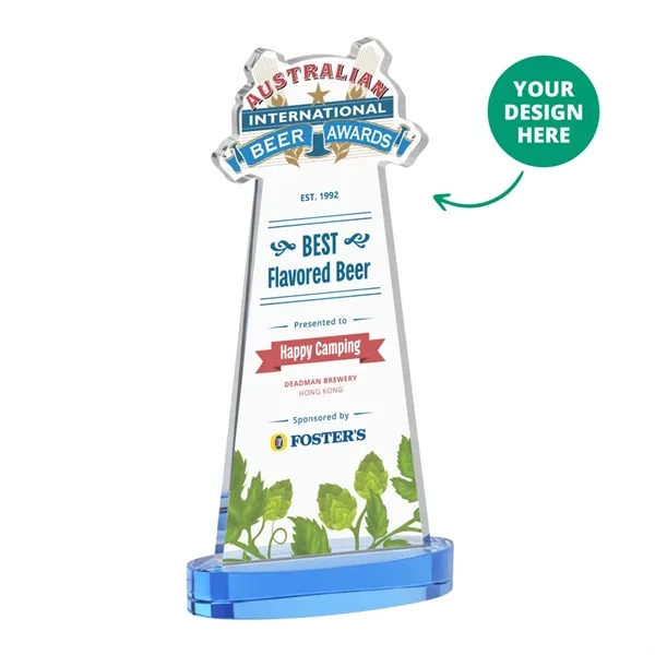 Custom VividPrint™ Award on Alberton Base - Sky Blue (via Ocean)... from ASI 84592 St Regis Group / St Regis