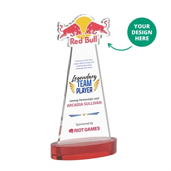 Custom VividPrint™ Award on Alberton Base - Red (via Ocean)... from ASI 84592 St Regis Group / St Regis