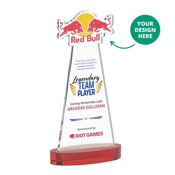 Custom VividPrint™ Award on Alberton Base - Red (via Ocean)... from ASI 84592 St Regis Group / St Regis