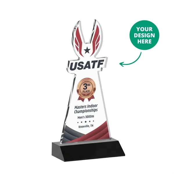 Custom VividPrint™ Award on Mitered Base - Black (via Ocean)... from ASI 84592 St Regis Group / St Regis