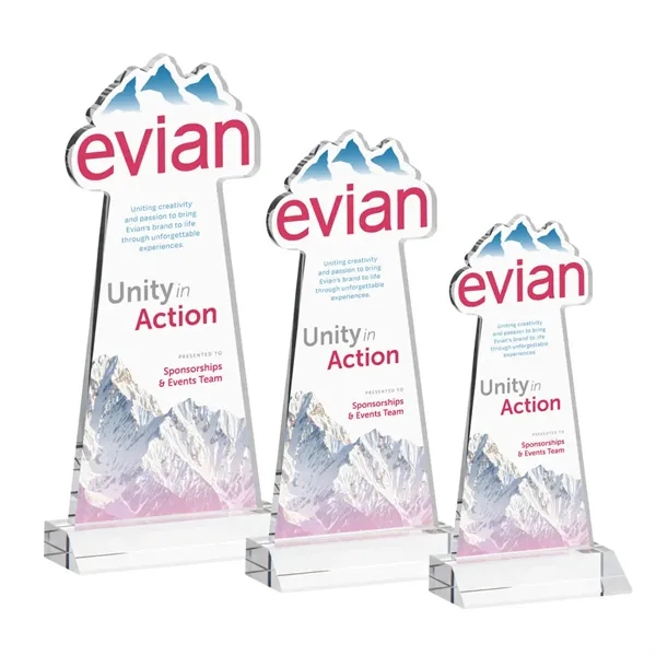 Custom VividPrint™ Award on Mitered Base - Clear (via Ocean)... from ASI 84592 St Regis Group / St Regis