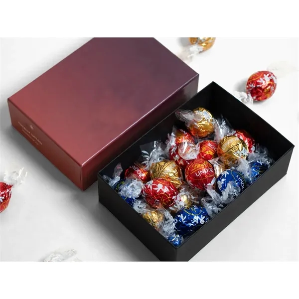 Create a lasting impression with custom chocolate Lindor truffle boxes.... from ASI 44897 Chocolate Chocolate