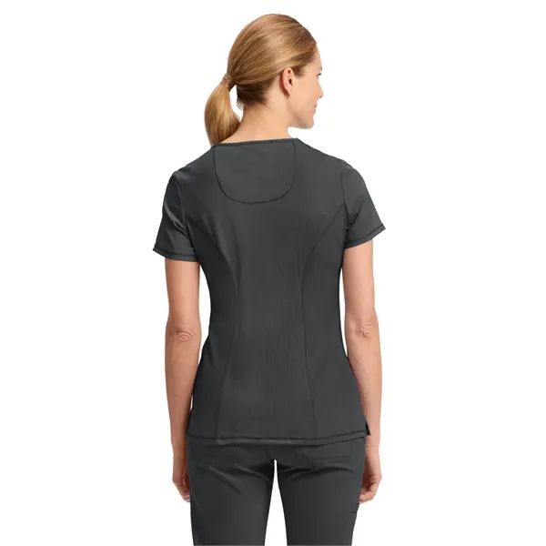 Cherokee Infinity Women's Mock Wrap Top... from ASI 86018 Scrub Authority / Uniform Stores