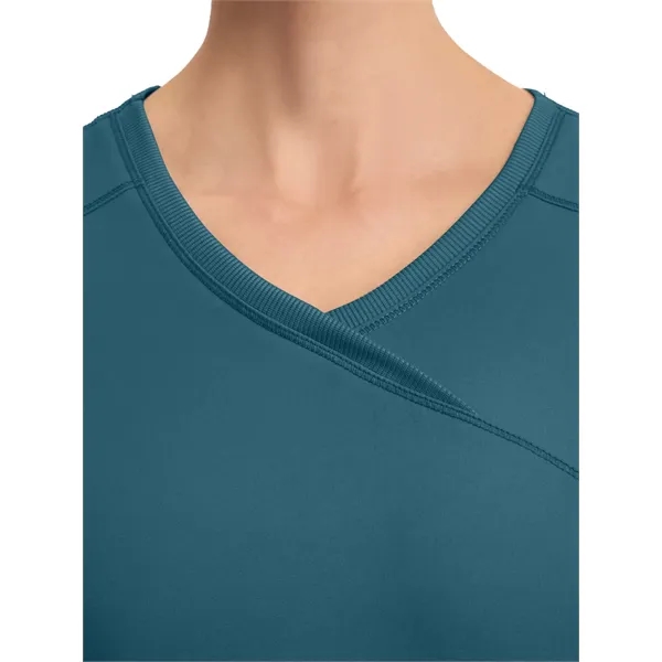 Cherokee Infinity Women's Mock Wrap Top... from ASI 86018 Scrub Authority / Uniform Stores