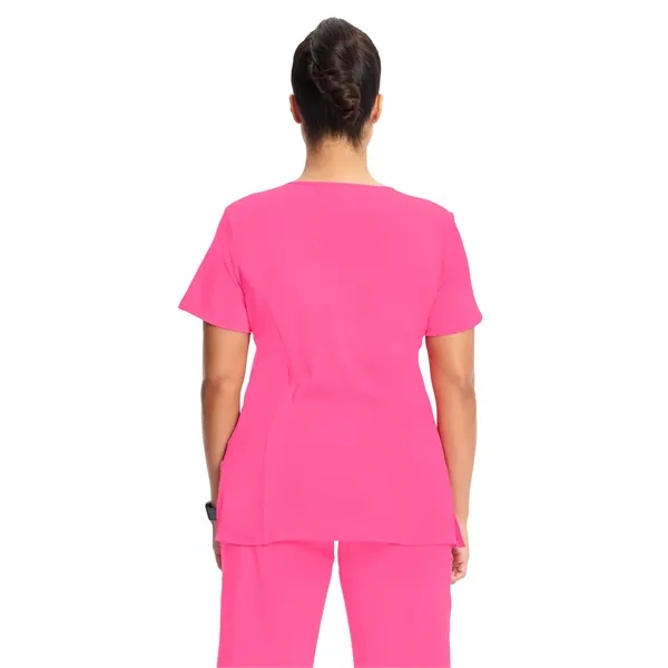 Cherokee Infinity Women's Mock Wrap Top... from ASI 86018 Scrub Authority / Uniform Stores