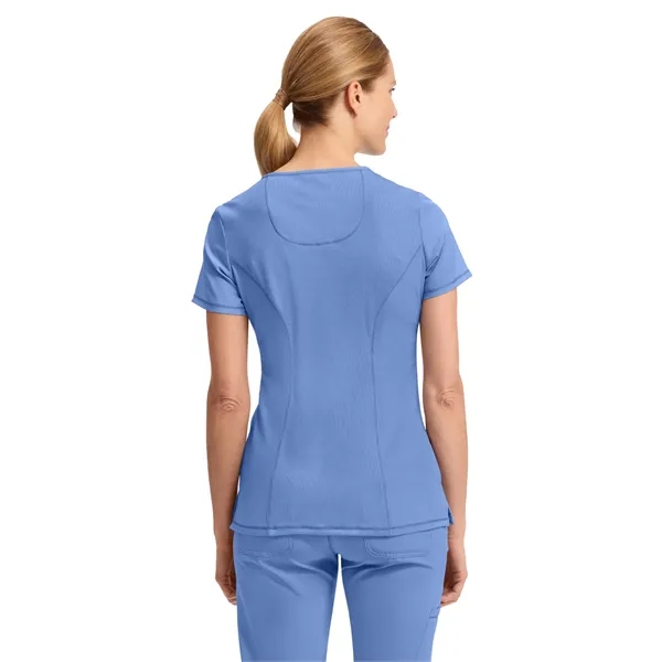 Cherokee Infinity Women's Mock Wrap Top... from ASI 86018 Scrub Authority / Uniform Stores