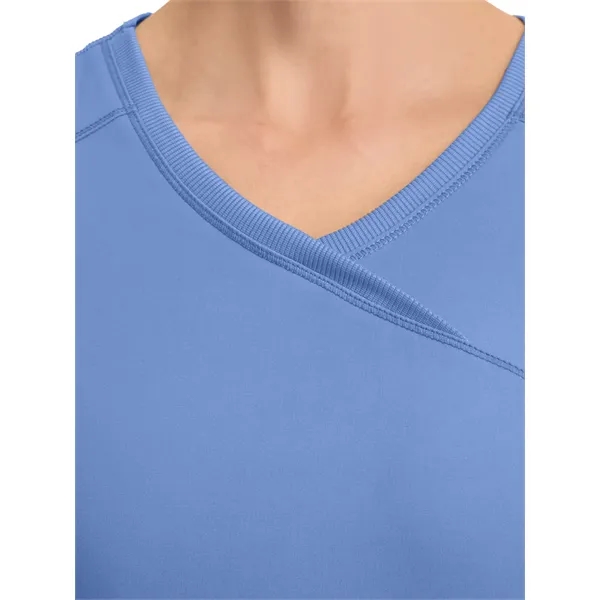 Cherokee Infinity Women's Mock Wrap Top... from ASI 86018 Scrub Authority / Uniform Stores