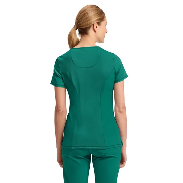 Cherokee Infinity Women's Mock Wrap Top... from ASI 86018 Scrub Authority / Uniform Stores