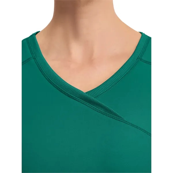 Cherokee Infinity Women's Mock Wrap Top... from ASI 86018 Scrub Authority / Uniform Stores