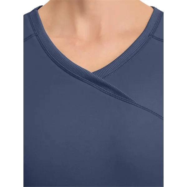 Cherokee Infinity Women's Mock Wrap Top... from ASI 86018 Scrub Authority / Uniform Stores