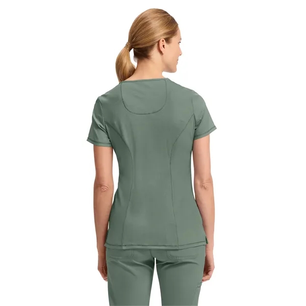 Cherokee Infinity Women's Mock Wrap Top... from ASI 86018 Scrub Authority / Uniform Stores