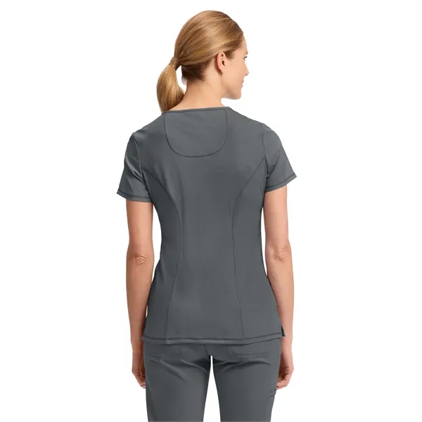 Cherokee Infinity Women's Mock Wrap Top... from ASI 86018 Scrub Authority / Uniform Stores