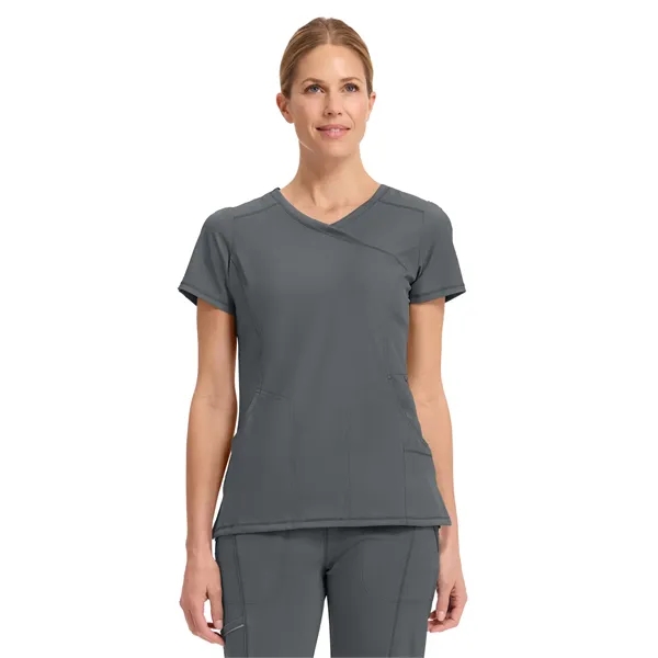 Cherokee Infinity Women's Mock Wrap Top... from ASI 86018 Scrub Authority / Uniform Stores